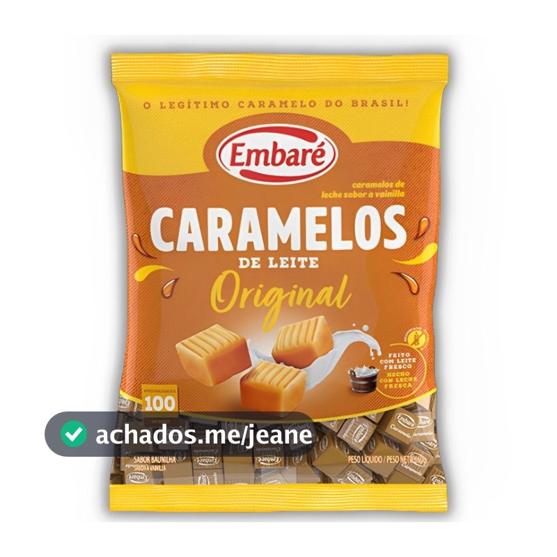 Balas Caramelo De Leite 660g - Embaré