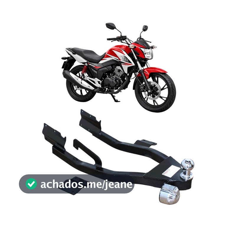 Engate Reboque Para Moto Braconi Cg Fan Titan Start 125/ 150/ 160 250kg