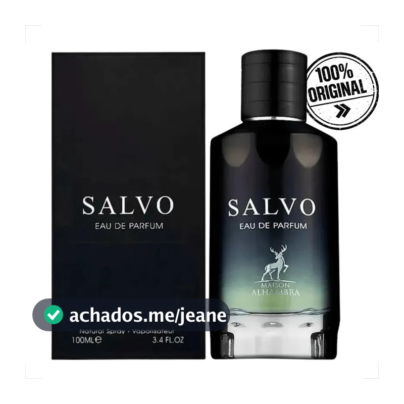 Perfume Salvo Maison Alhambra Eau De Parfum 100ml Perfume Árabe Masculino Original Importado
