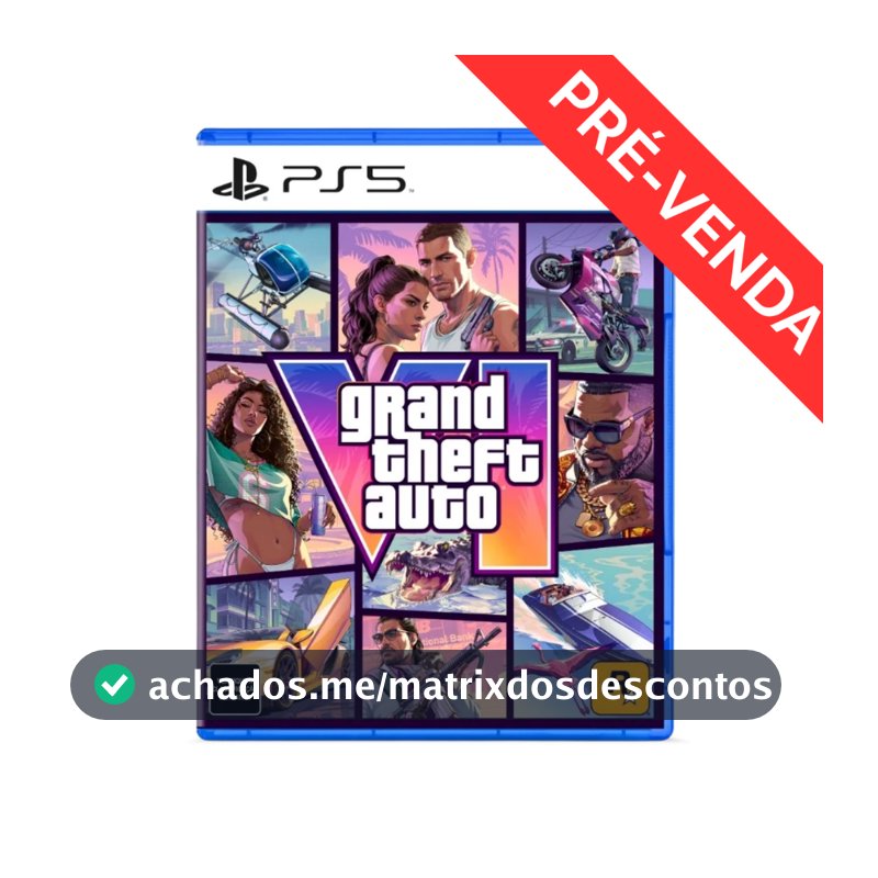 Jogo Grand Theft Auto VI Edição Standard - PS5 (PRÉ-VENDA)