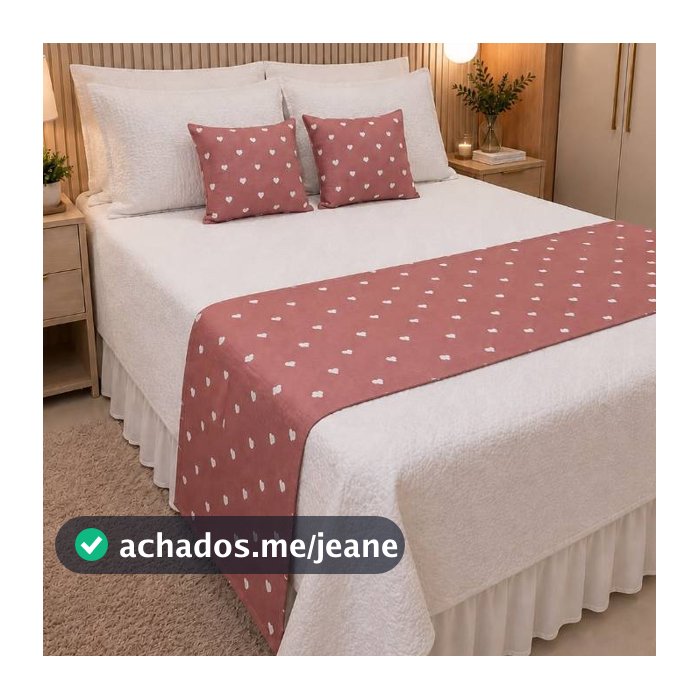 Kit Peseira Casal Queen Decorativa 3 Peças Piquet Luxo Premium Com Zíper