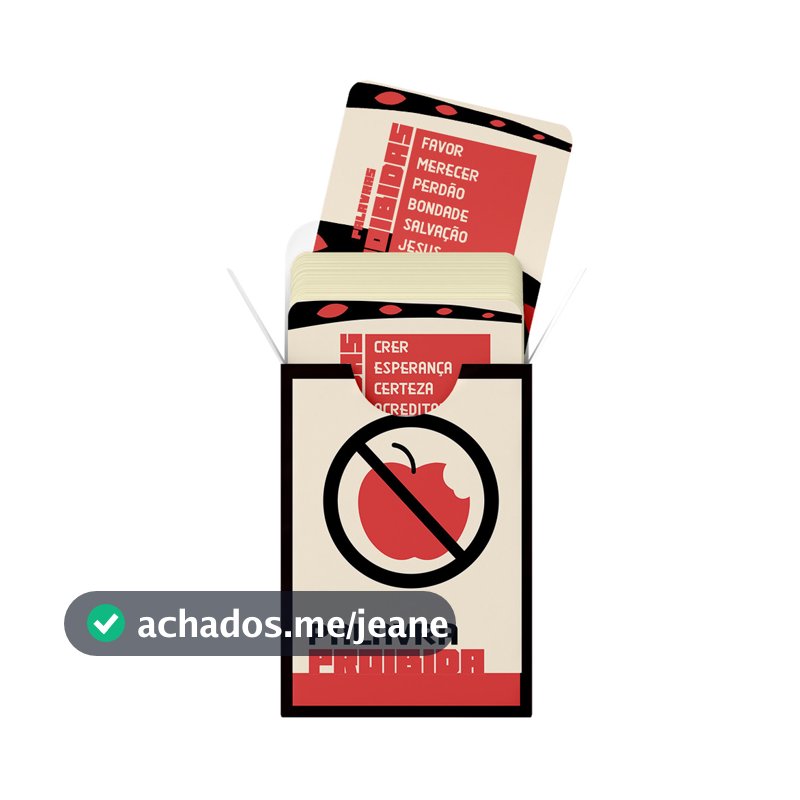 Jogo Bíblico De Cartas Palavra Proibida Penkal Família Cristã Jovens Igreja Célula