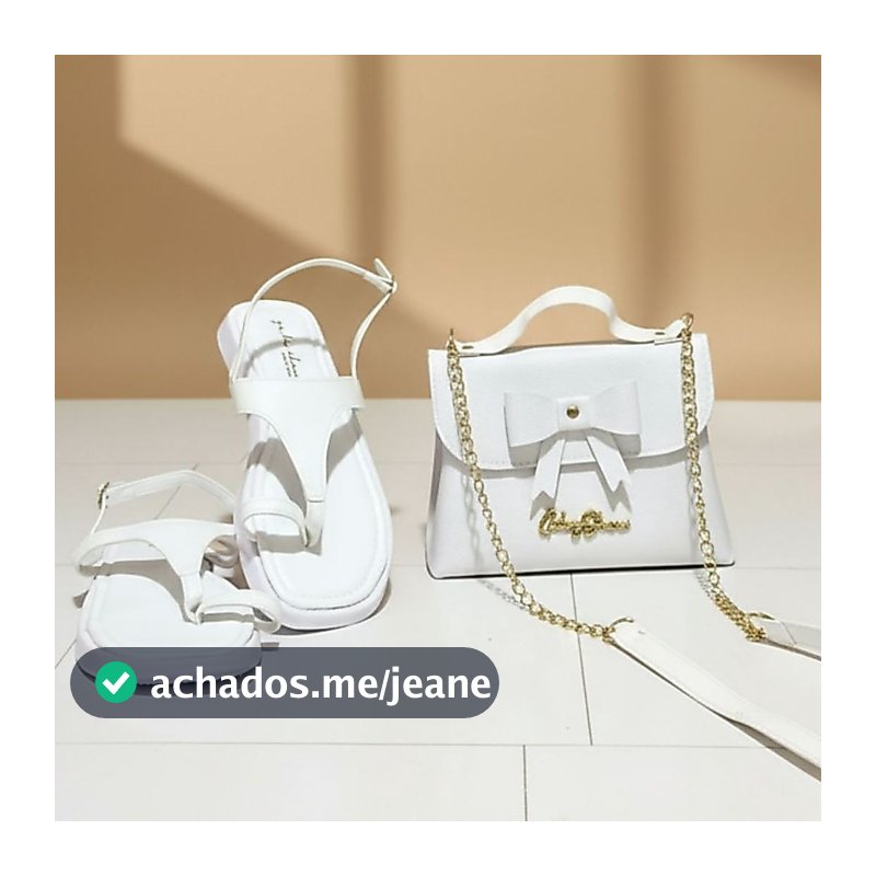 Gaby Show Lançamento Kit Bolsa Pequena Bauzinho De Laço + Sandália Papete 02 Moda Feminina Dia a Dia