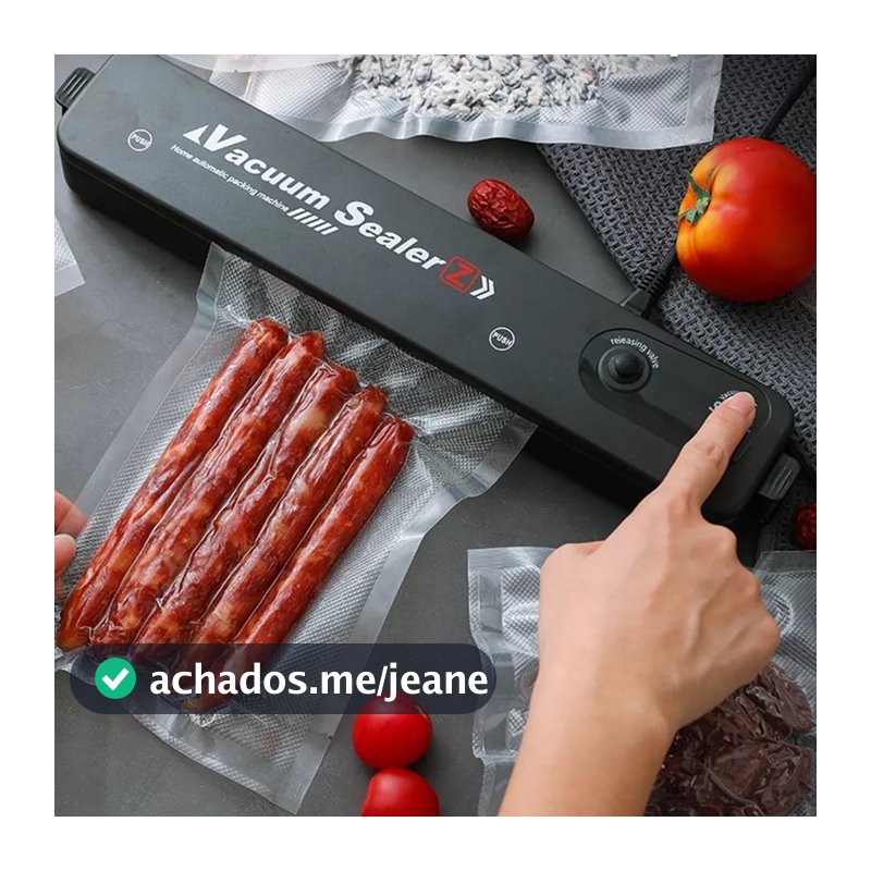 Seladora a Vácuo Elétrica Embaladora Portátil Alimentos Domésticos