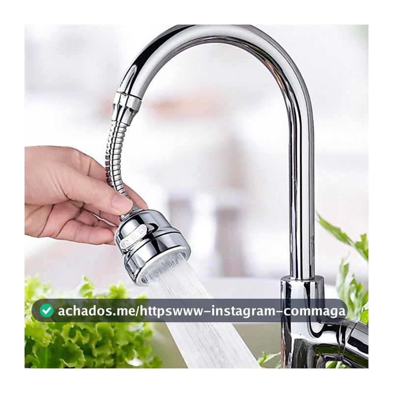 Inox Prata Torneira Cozinha parede chuveiro com rotação de 360° Cozinha Luxo Parede Promoção