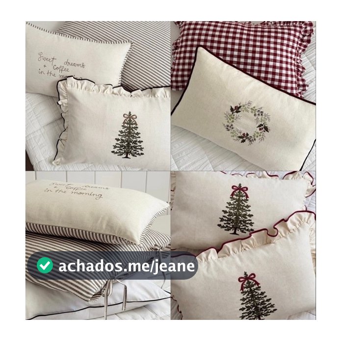 Fronhas e Capas de almofadas Coleção de Natal ( ⚠️ VENDIDAS POR UNIDADE )