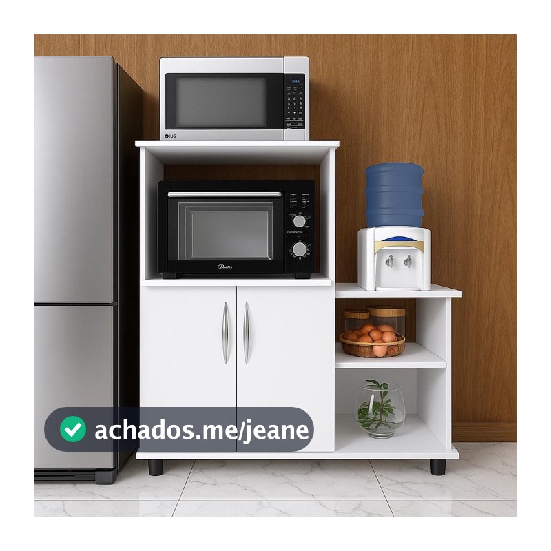 Balcão para Forno ou Micro-ondas - com 2 Portas e sem Rodízios