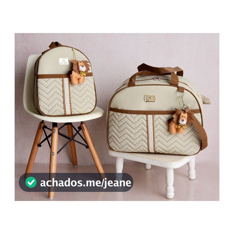 Kit Bolsa de Bebê 2 peças Mala Maternidade e Mochila de Passeio