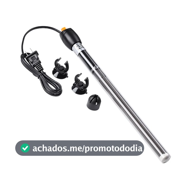Termostato Com Aquecedor AquaTank Pro Premium com Ventosa para Aquários 110W 220W 300W 500W