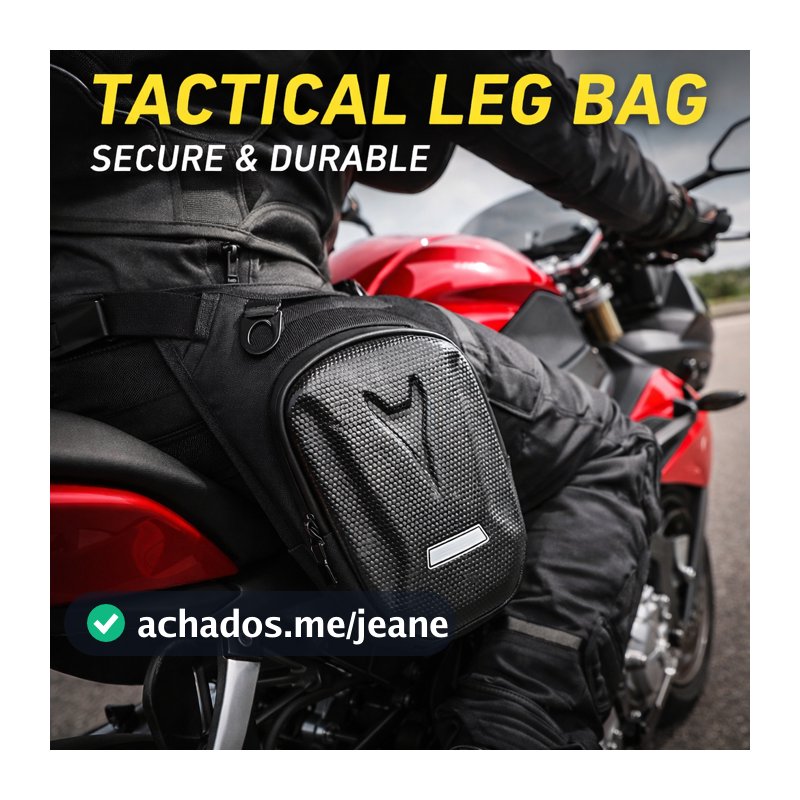Pochete De Perna Motociclista Impermeável Tática Moto Viagem Bolsa De Cintura Multifuncional