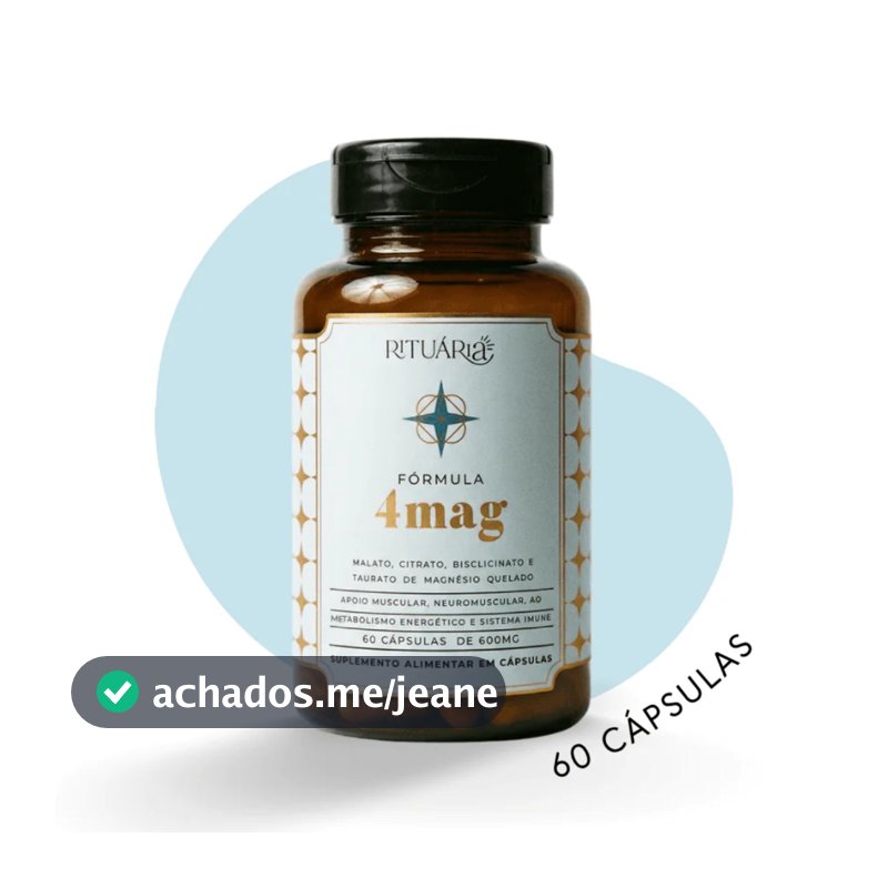Suplemento Fórmula 4Mag Magnésio Rituária 60 Cápsulas