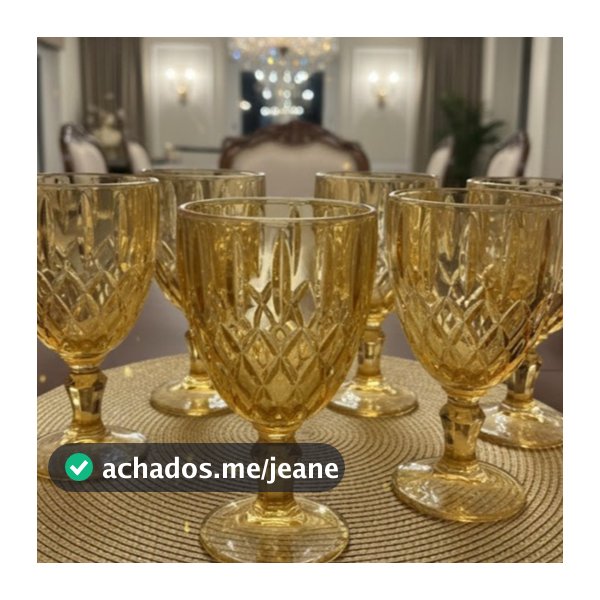Conjunto 6 Taças Greek Ambar 340ml
