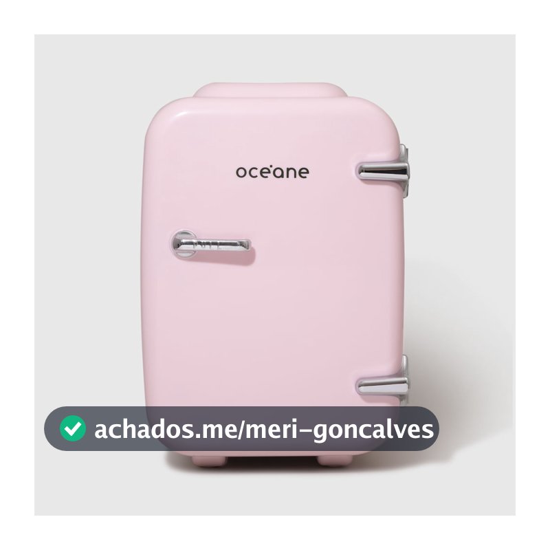 Mini Geladeira Rosa - Skincare Fridge 4l
