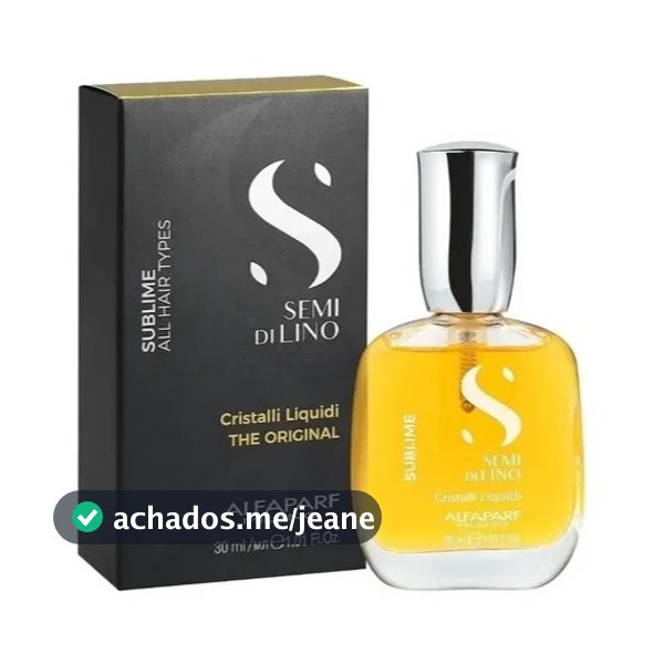 Reparador de Pontas Alfaparf Milano Semi Di Lino Sublime - Óleo Cristalli Liquidi 15ml ,30ml e 50ml
