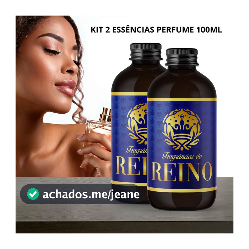 Essência Perfume Premium 100ml - 2un Fragrâncias do Reino | Perfumaria Fina