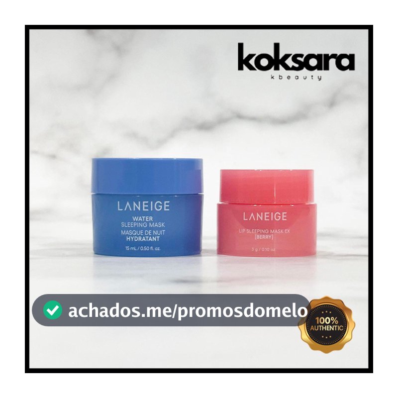 LANEIGE Lip Sleeping Mask Berry 3g, Water Sleeping Mask 15g