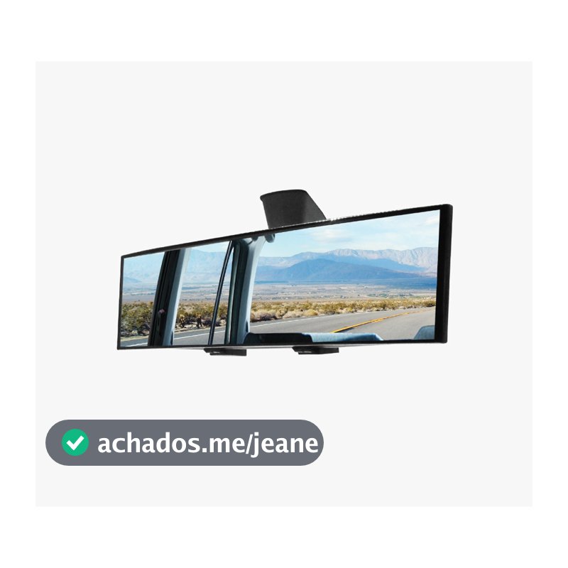 Espelho Retrovisor Interno Universal Panorâmico Automotivo Para Carros Com Ponto Cego 300mm