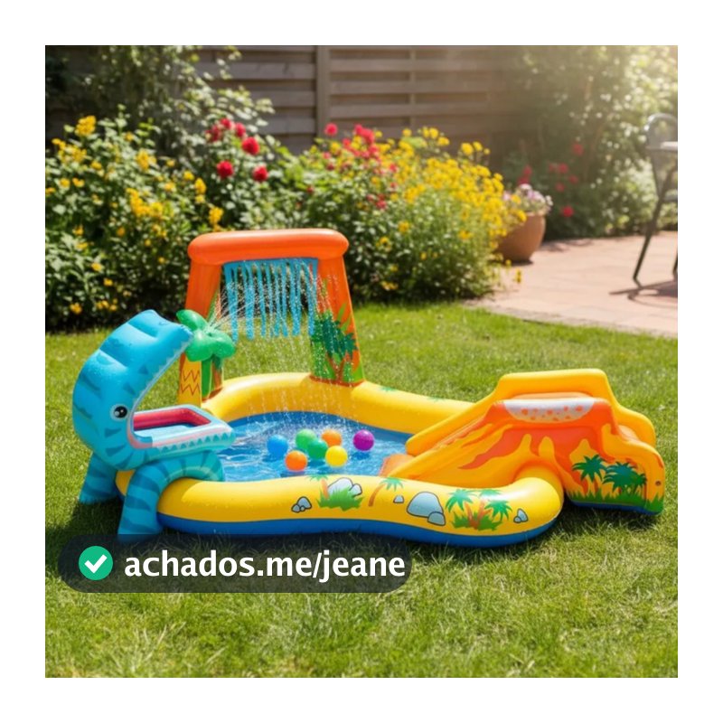 Piscina Inflavel Playground Parque dos Dinossauro Infantil