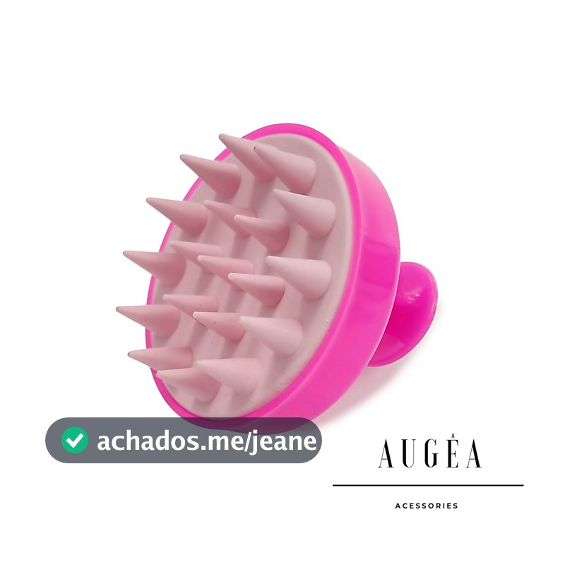 Escova Massageadora Capilar Silicone Antiqueda