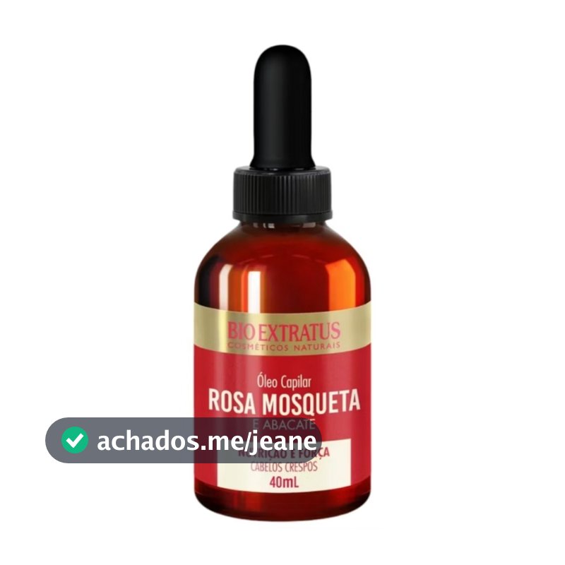 Bio Extratus Óleo Capilar Crespos Rosa Mosqueta- Nutrição e Força 40ml
