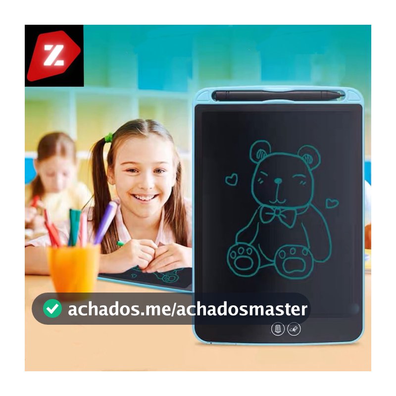 Lousa Mágica Tela Lcd Tablet Infantil De Escrever E Desenhar 8.5 /10/12 Polegadas