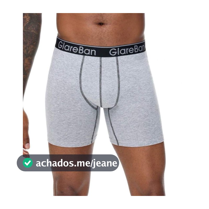 1 Cueca Boxer Média/Longa Masculina Moda Masculina Calcinhas Boxer Confortáveis