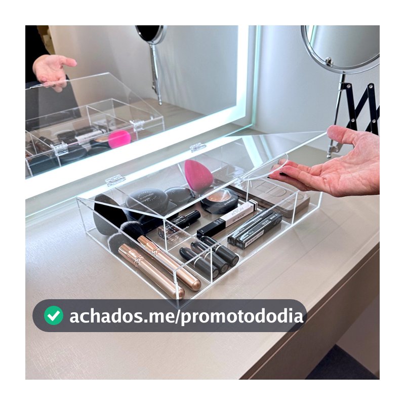 Caixa de Maquiagens Menina Organizada Estojo Elegante de Luxo