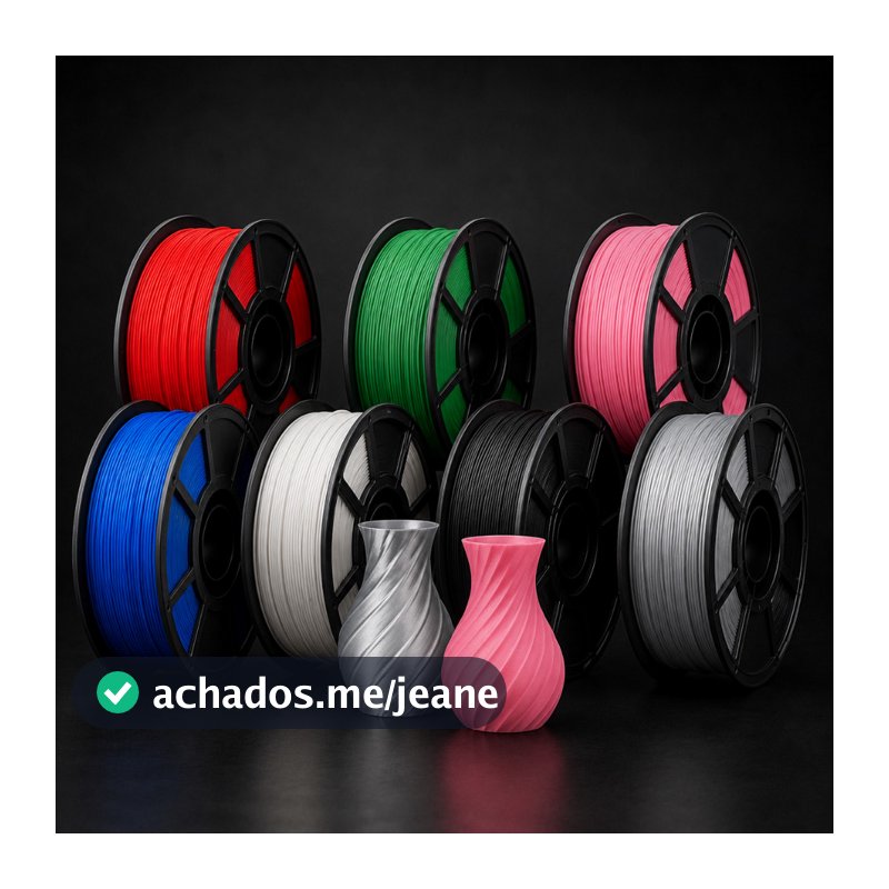 Filamento PETG 1kg 1.75mm Para Impressora 3D Alta Resistência Baixo Empenamento Masterprint