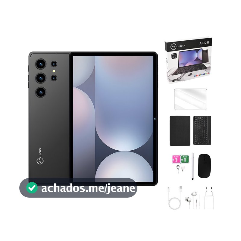 Tablet 10.1 Polegadas 6GB 128GB 5G Android Octa Core WiFi Bluetooth Dual Câmera