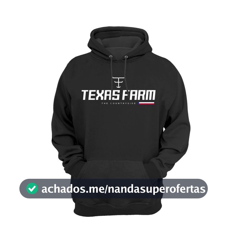 Blusa Blusão De Moletom Canguru com capuz Unissex Country Texas