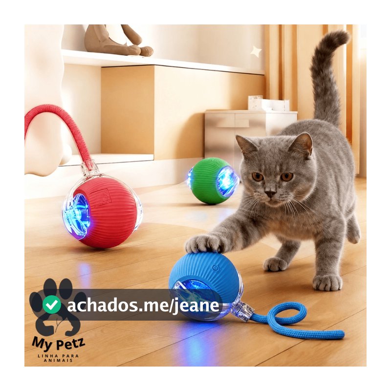 Bola Inteligente De Brinquedo e Abacate Catnip, Automática Cauda Falsa Recarregável Para Gato
