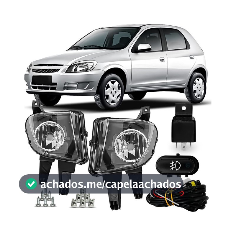 Kit Farolete De Milha Celta Prisma 2007 A 2012 Promoção