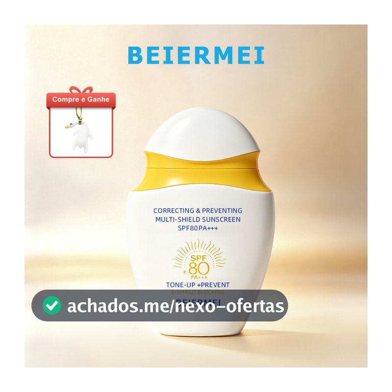 Beiermei Hidrabene Protetor Solar Clareador Facial Toque Seco Antissinais FPS 80+++