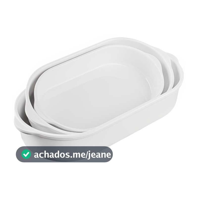 Kit 3 Travessas Brancas Para Servir Tigelas de Melamina Bellagio NÃO É LOUÇA 24 cm, 28 cm e 32 cm