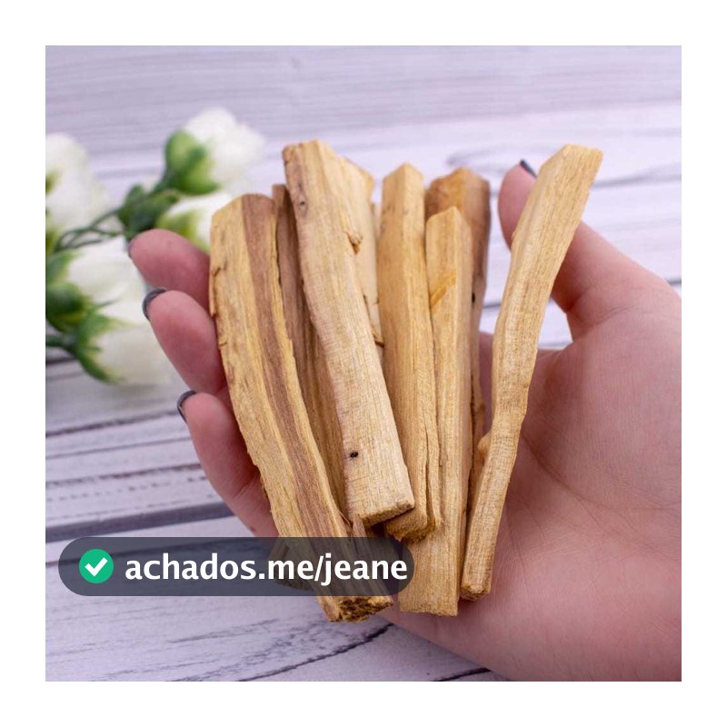 Palo Santo Natural Original Peruano, 100% natural, Incenso natural meditação Vegano Sem Carvão