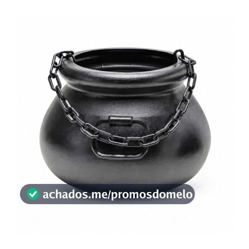 Caldeirão De Bruxa - Alfa Grande Com Corrente