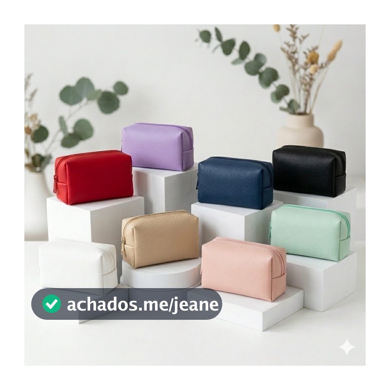 Kit 5 / 10 / 15 / 20 Necessaire Unidades Lisas Brinde Lembrancinha Eventos