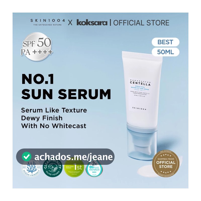 [OFFICIAL] SKIN1004 Madagascar Centella Hyalu-Cica Water-Fit Sun Serum 15ml/50ml/100ml/50ml2ea