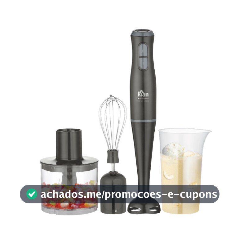 Mixer 3 em 1 MX-103 350W Cinza com 2 Velocidades Kian