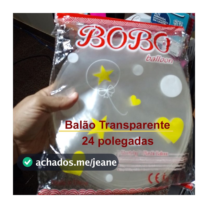 Balão Bexiga Bubble Cristal Transparente 24 Polegadas - Festa Infantil, Guirlandas e Decorações