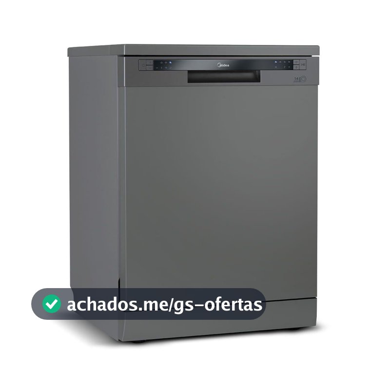 Lava Louças Midea 14 Serviços Cinza DWA14S1 110V