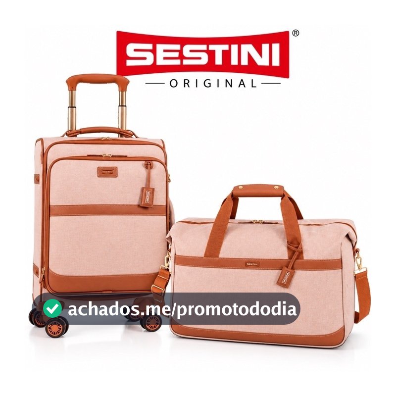 Kit Royale / Mala de bordo Royale com Bolsa de viagem média - Sestini