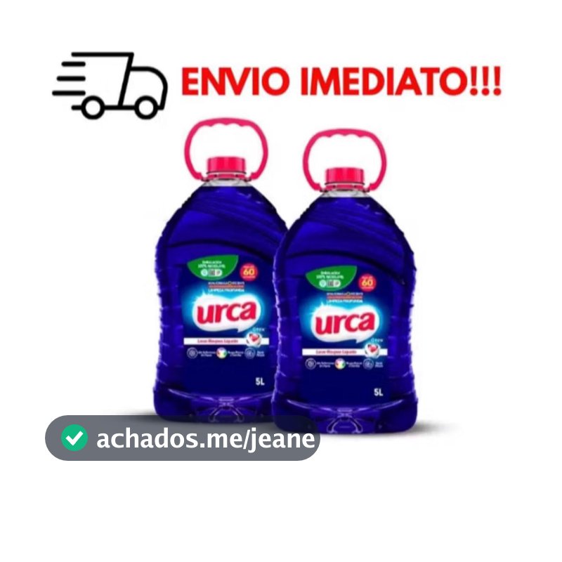 Kit 2 Lava Roupas LíquidoUrca Azul 5 Litros