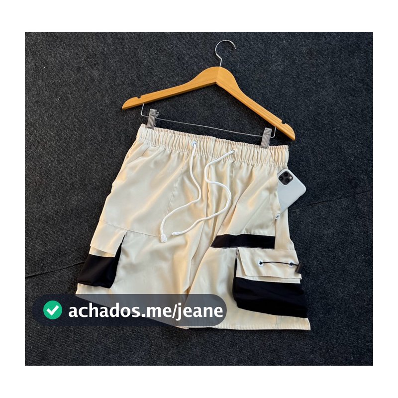 Bermuda E Short Dry Fit Masculino Street Com Zíper No Bolso Cargo Tactel Moda Casual Carioca Leve Academia E Praia