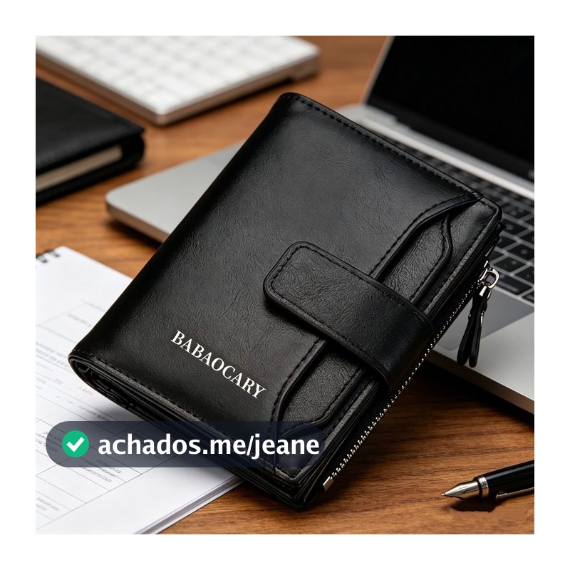 Porta Cartões e Moedas Slim Unissex em Couro PU | Design Minimalista, Leve e Resistente, Múltiplos Slots