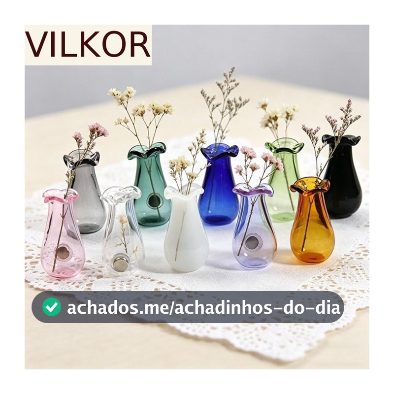 6 Vasos De Vidro Dos Pces , Mini Ímãs Artísticos Modernos Do Vaso 3D , De Planta Hidropônica DIY Engraçado Requintado