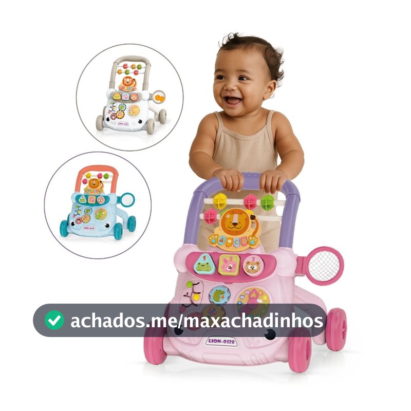 Andador de Bebê Educativo Musical Atividades Infantil Didático