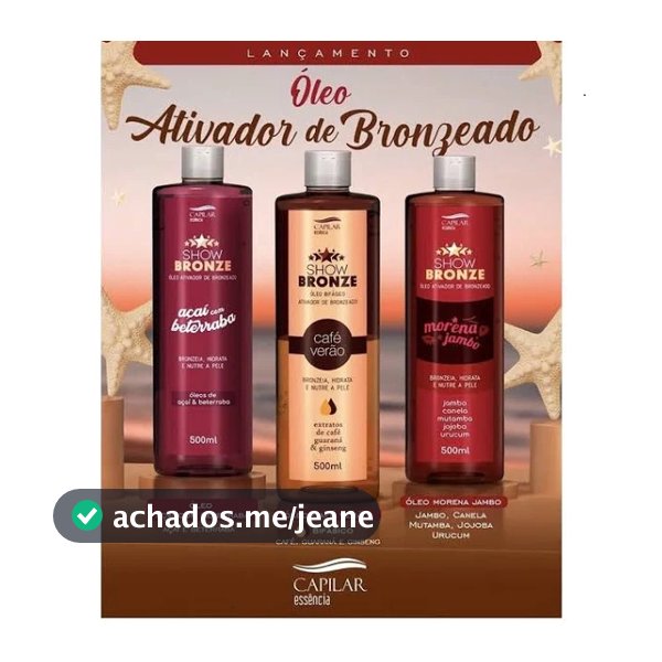 Óleo Show Bronze Capilar Essência 500ml