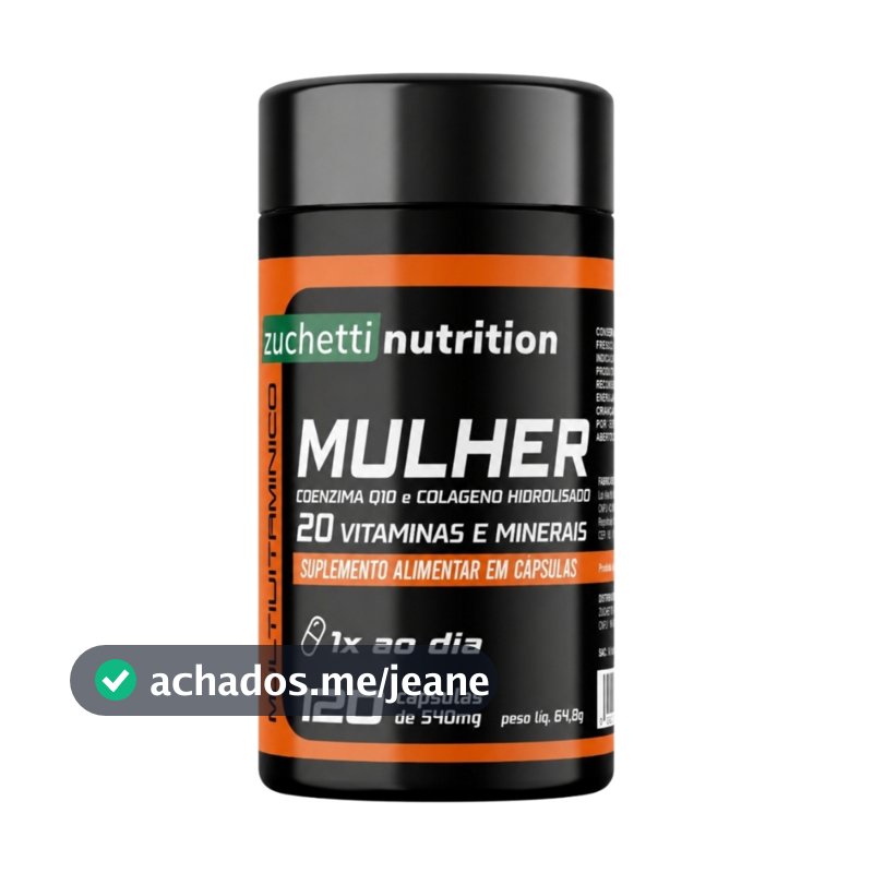 Multivitaminico Mulher Az Polivitaminico para Mulher 120 Capsulas zuchetti nutrition