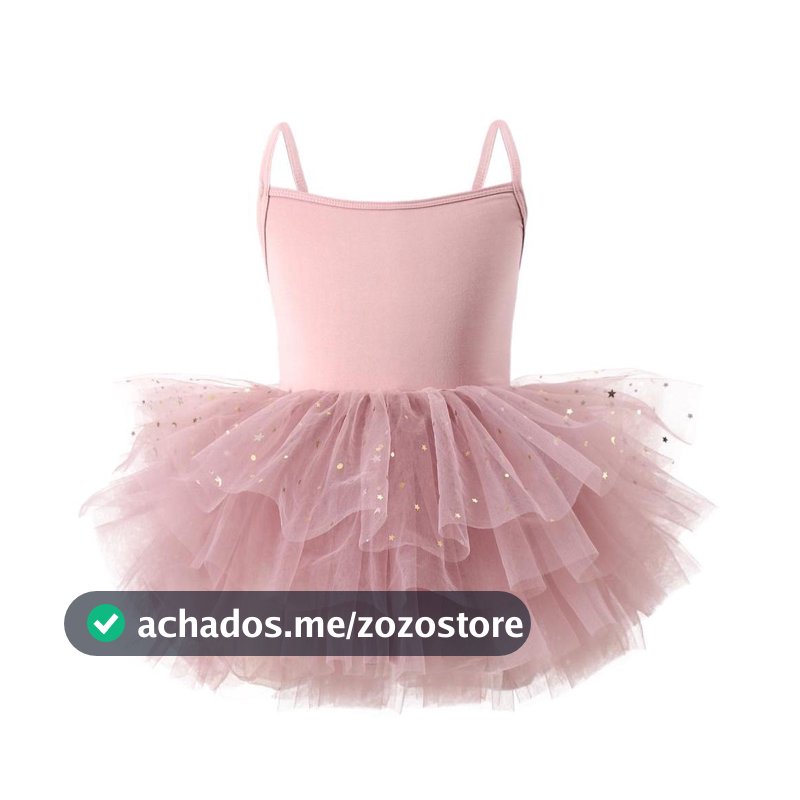 Crianças vestido de balé estrela impresso gaze vestido de princesa 2026 novo estilo estilingue traje de desempenho de um
